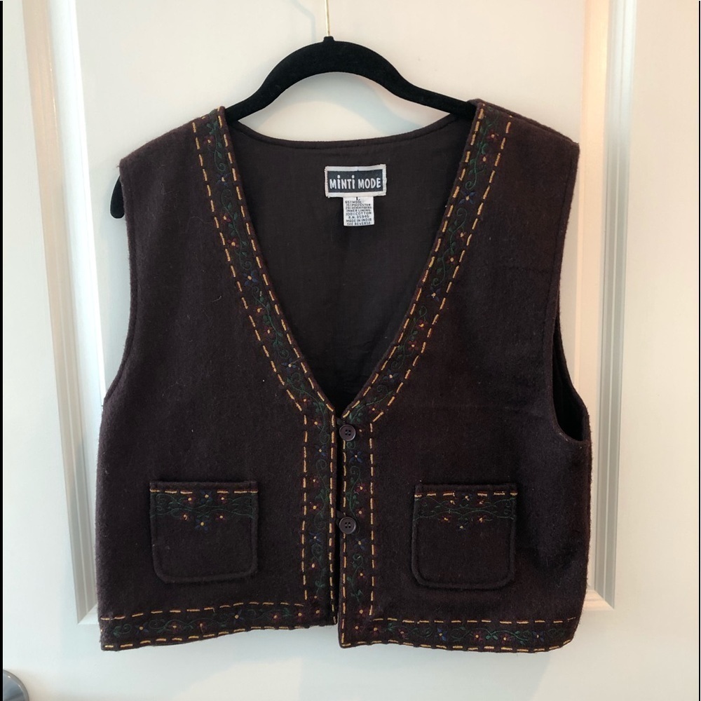 Vintage Minti Mode Vest Size L